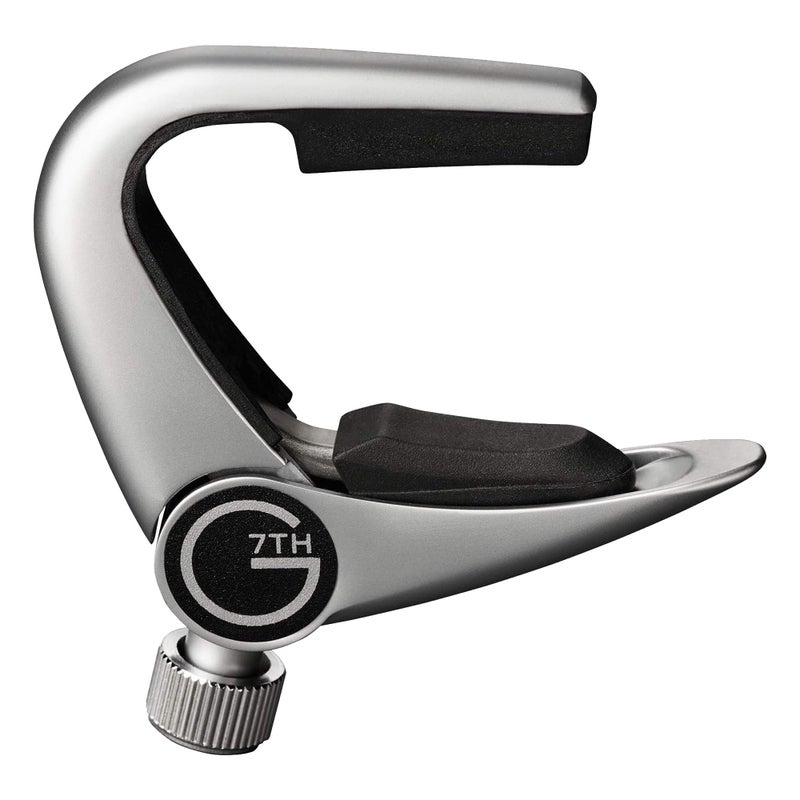 G7th Newport Guitar Capo - String Partial Silver, 30mm - Lightweight & Low Profile - Easy Flip Lever with Fine-Tune Adjustment - Unlock Open Tunings, Perfect for 3 String Acoustic and Electric Guitars - Image 1
